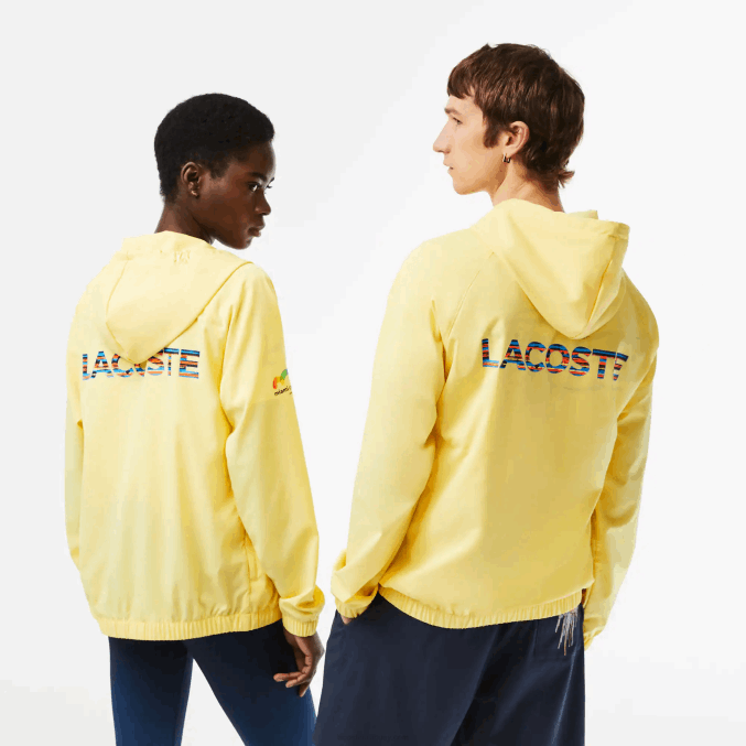 amarillo 107 VVL0A397 hombres Lacoste chamarra sport miami edición abierta