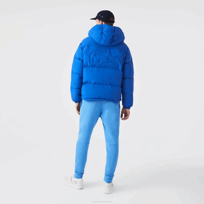 azul k1q VVL0A1213 hombres Lacoste chamarra acolchada repelente al agua