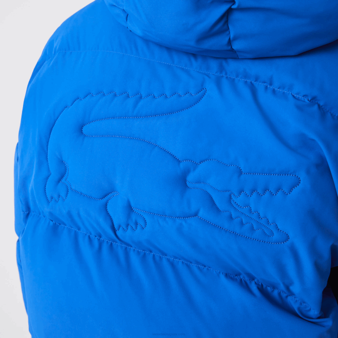 azul k1q VVL0A1213 hombres Lacoste chamarra acolchada repelente al agua