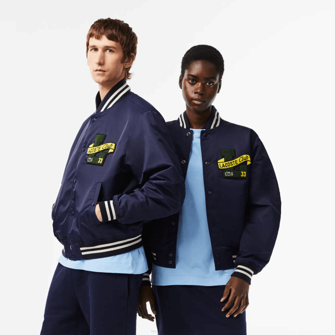 azul marino 166 VVL0A383 hombres Lacoste chaqueta de peluche