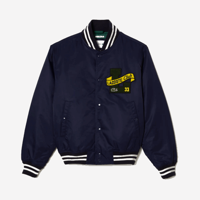 azul marino 166 VVL0A383 hombres Lacoste chaqueta de peluche