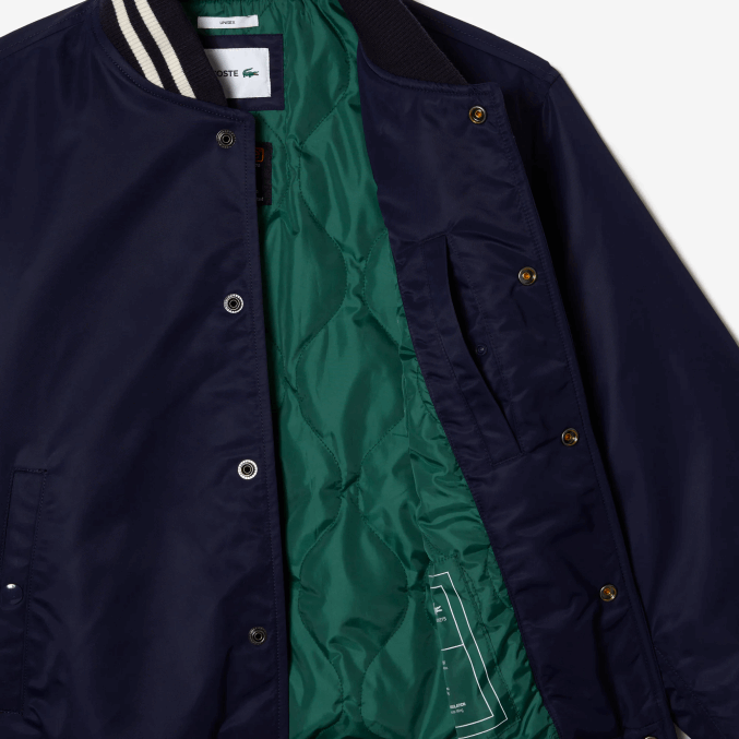 azul marino 166 VVL0A383 hombres Lacoste chaqueta de peluche