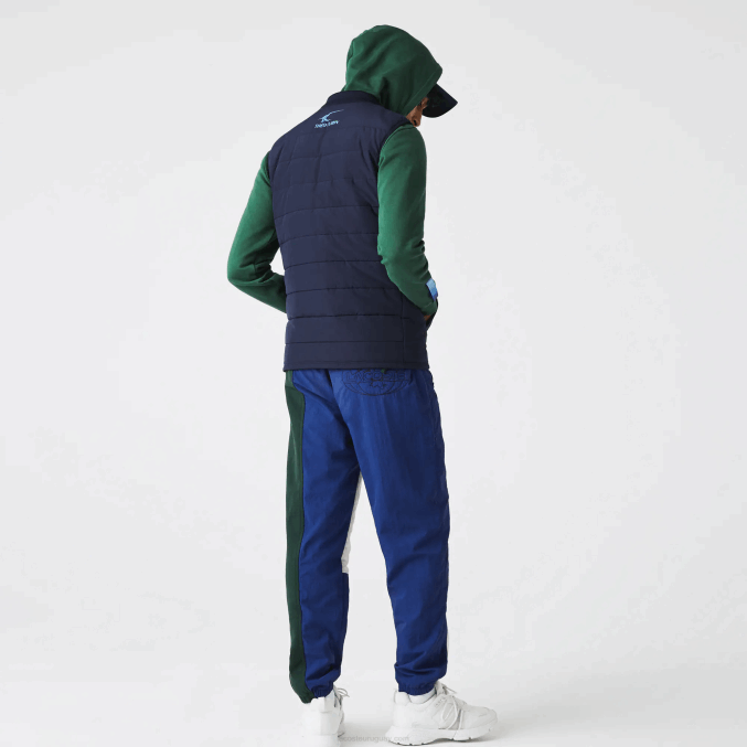 azul marino f65 VVL0A1279 hombres Lacoste chamarra chaleco sport x theo curin