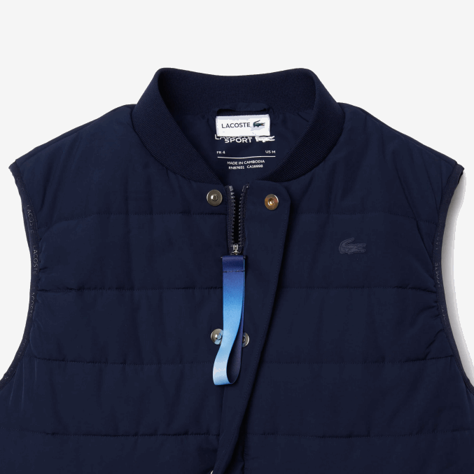 azul marino f65 VVL0A1279 hombres Lacoste chamarra chaleco sport x theo curin
