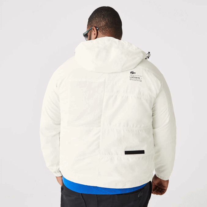 blanco b5l VVL0A1249 hombres Lacoste chaqueta con efecto patchwork