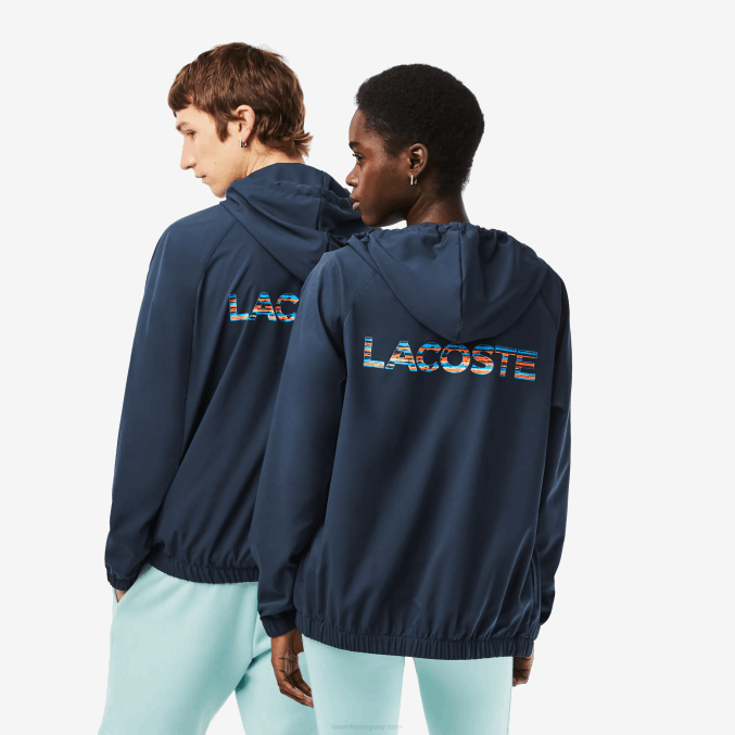kxe azul VVL0A395 hombres Lacoste chamarra sport miami edición abierta