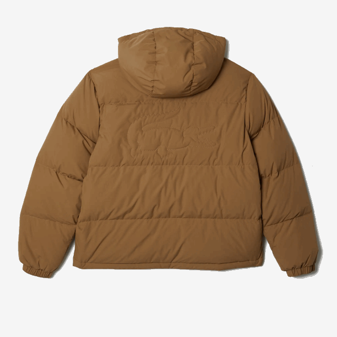 marrón z0w VVL0A1231 hombres Lacoste chamarra acolchada repelente al agua