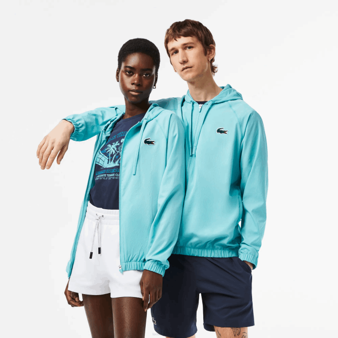 menta bvg VVL0A396 hombres Lacoste chamarra sport miami edición abierta