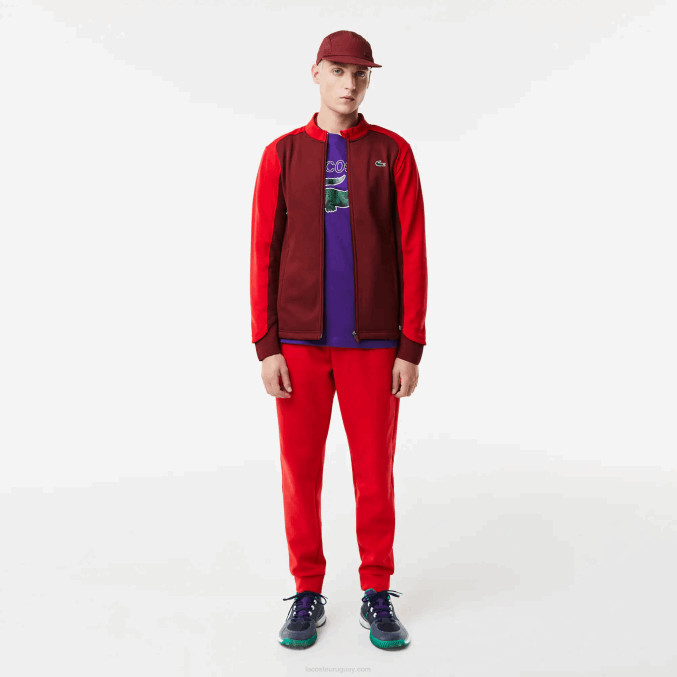 rojo burdeos 6hj VVL0A1076 hombres Lacoste chaqueta térmica deportiva de golf