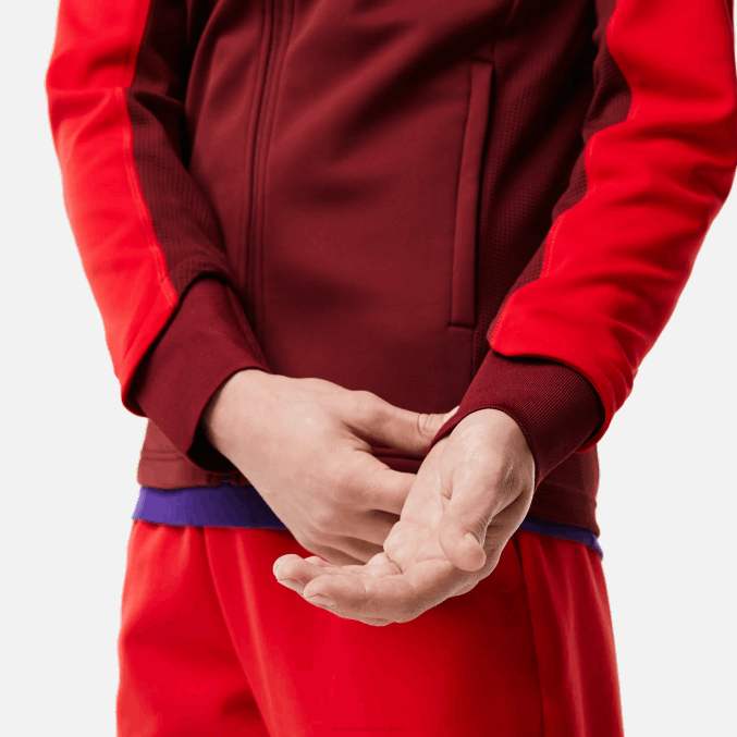rojo burdeos 6hj VVL0A1076 hombres Lacoste chaqueta térmica deportiva de golf