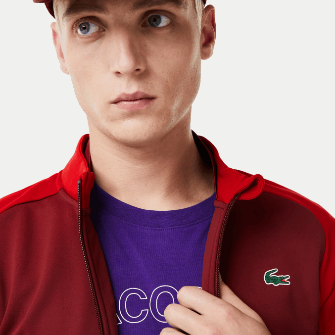 rojo burdeos 6hj VVL0A1076 hombres Lacoste chaqueta térmica deportiva de golf