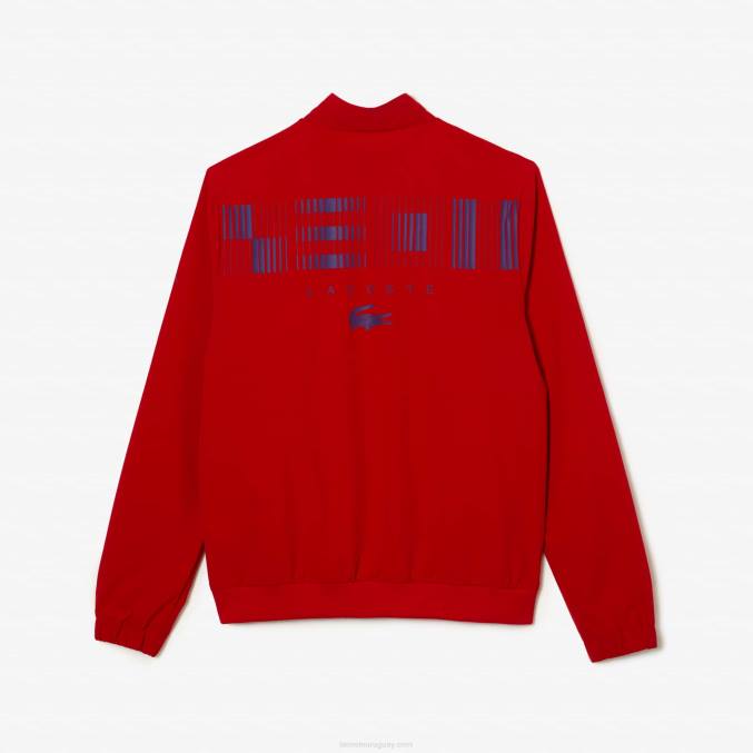 rojo púrpura trf VVL0A1266 hombres Lacoste chamarra sport x novak djokovic