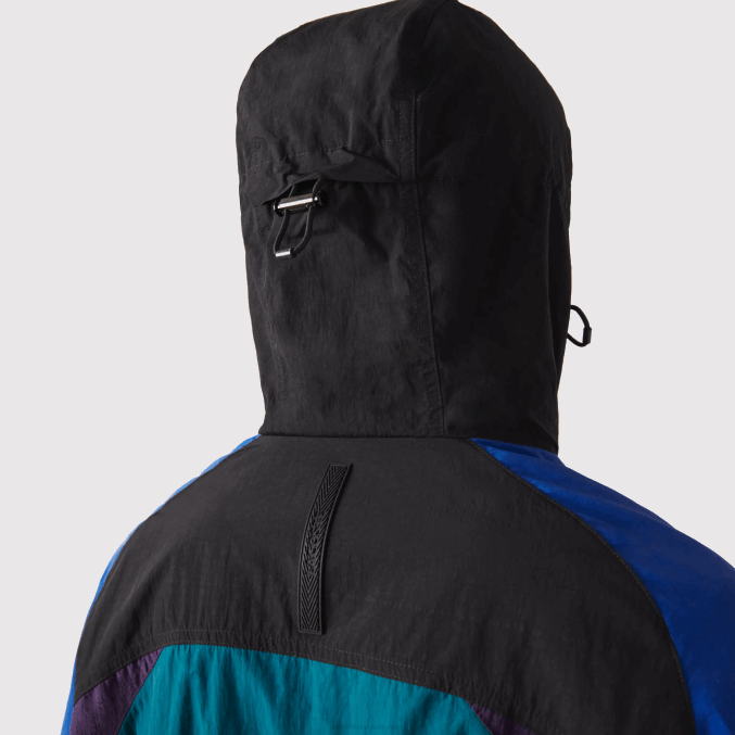 verde azul púrpura negro tr4 VVL0A1239 hombres Lacoste chamarra Heritage con diseño colour block