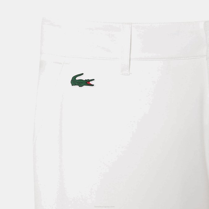 blanco 70v VVL0A421 hombres Lacoste pantalones chinos de golf elásticos deportivos