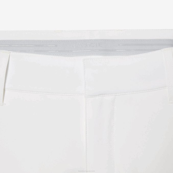 blanco 70v VVL0A421 hombres Lacoste pantalones chinos de golf elásticos deportivos
