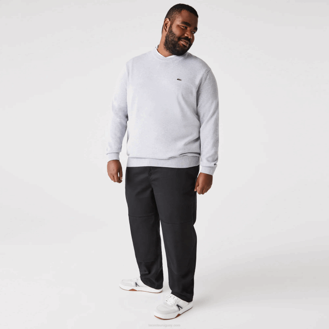 negro 031 VVL0A1587 hombres Lacoste chinos de gabardina de algodón orgánico