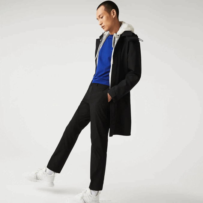 negro 031 VVL0A1588 hombres Lacoste chinos slim fit ligeros resistentes al agua