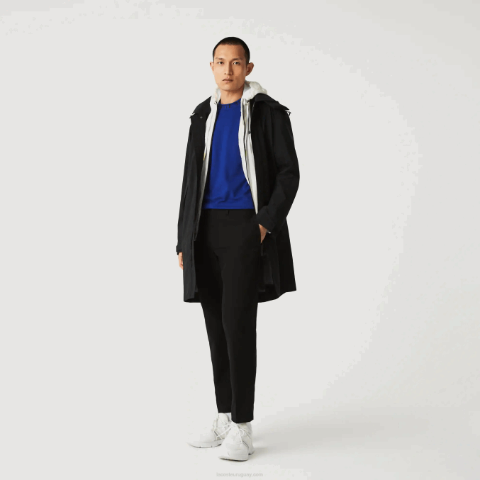 negro 031 VVL0A1588 hombres Lacoste chinos slim fit ligeros resistentes al agua