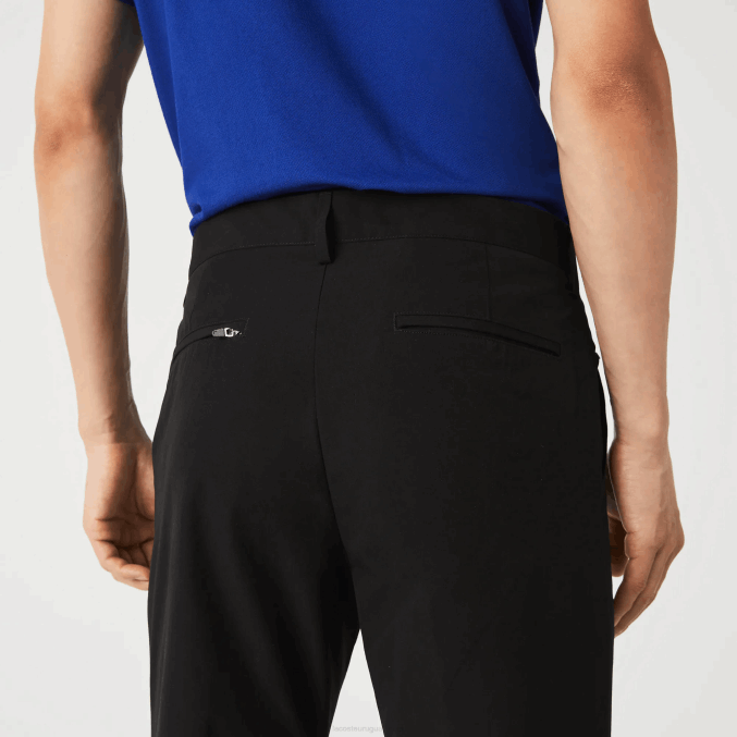 negro 031 VVL0A1588 hombres Lacoste chinos slim fit ligeros resistentes al agua
