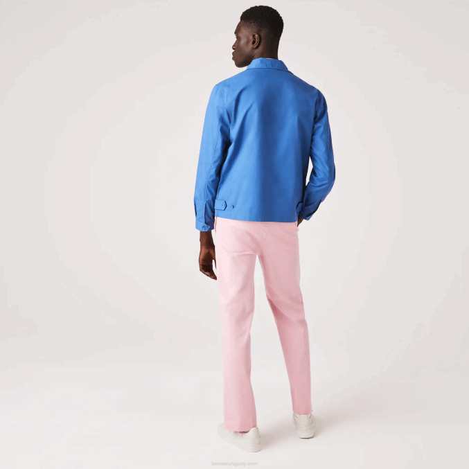 rosa 7 años VVL0A1635 hombres Lacoste pantalones chinos rectos de algodón orgánico