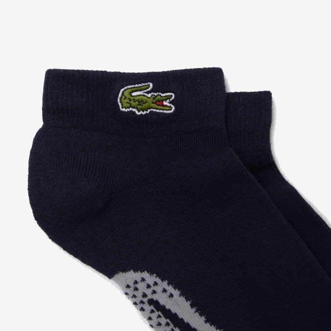 azul marino gris chine kza VVL0A1680 hombres Lacoste calcetines sport escotados de algodón elástico