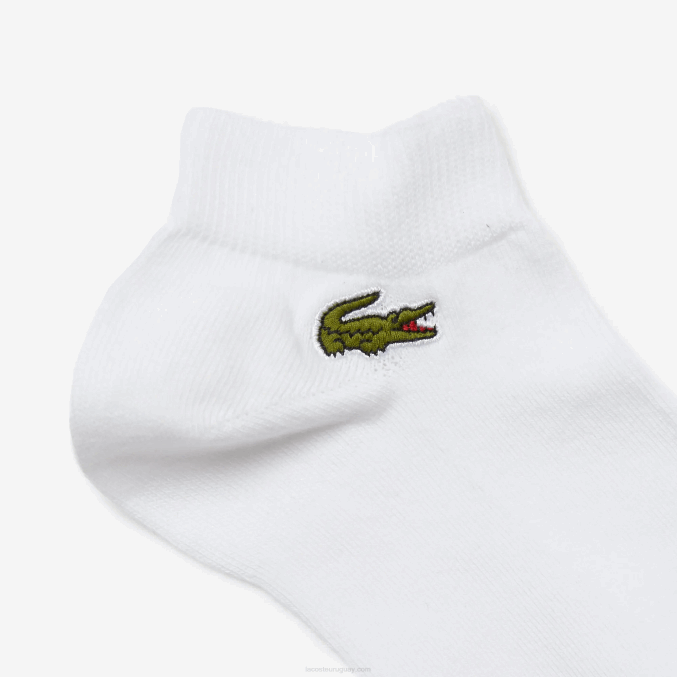 blanco z92 VVL0A511 hombres Lacoste Pack de 3 pares de calcetines sport escotados