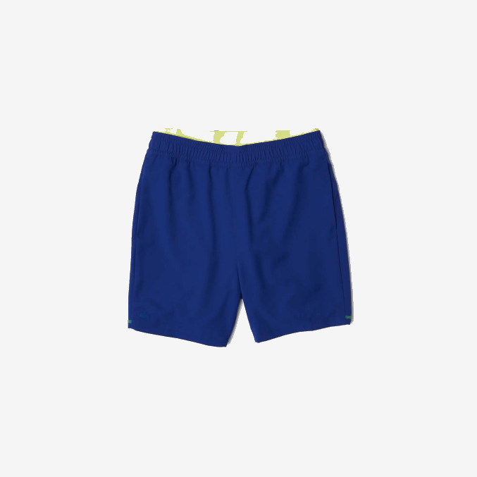 azul llamativo amarillo blanco 8q6 VVL0A1544 hombres Lacoste shorts deportivos a capas