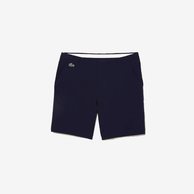 azul marino 166 VVL0A443 hombres Lacoste shorts deportivos de golf ligeros y elásticos