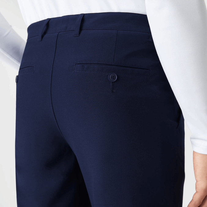 azul marino 166 VVL0A443 hombres Lacoste shorts deportivos de golf ligeros y elásticos