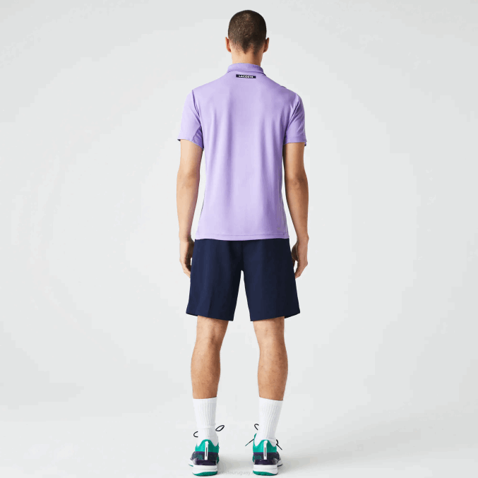 azul marino 423 VVL0A1331 hombres Lacoste shorts de tenis sport regular fit sin costuras
