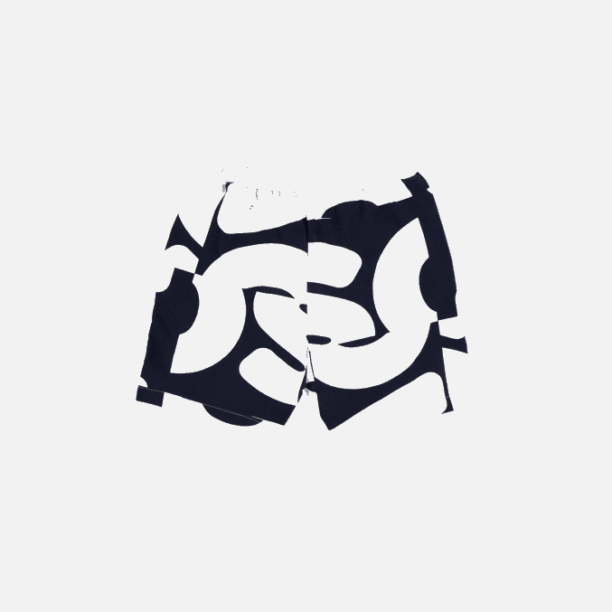 azul marino blanco 525 VVL0A1637 hombres Lacoste shorts de felpa con estampado Heritage Graphic