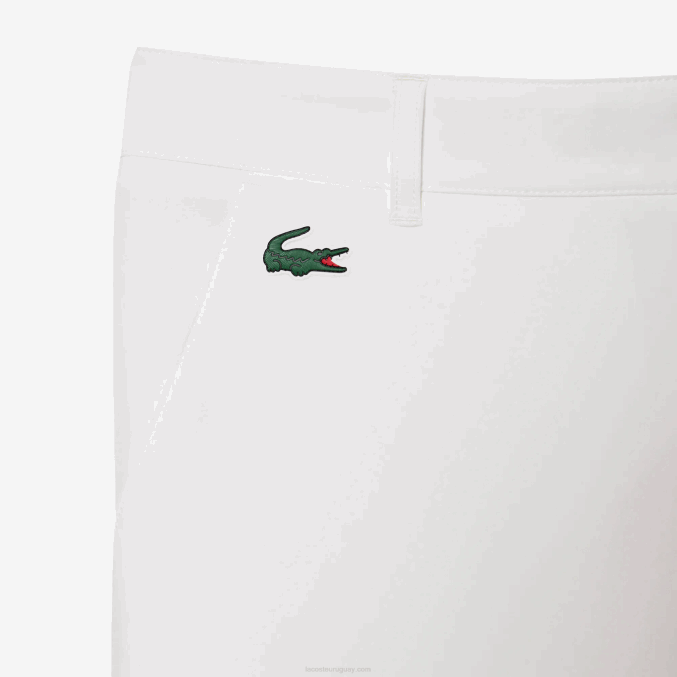 blanco 70v VVL0A442 hombres Lacoste shorts deportivos de golf ligeros y elásticos