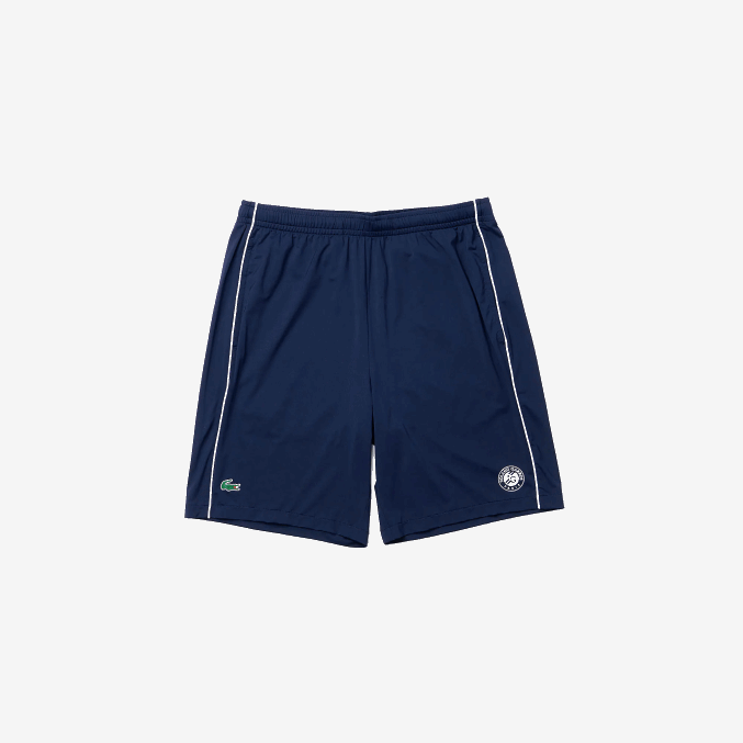 blanco azul marino r20 VVL0A1546 hombres Lacoste shorts deportivos ligeros y elásticos de edición abierta francesa