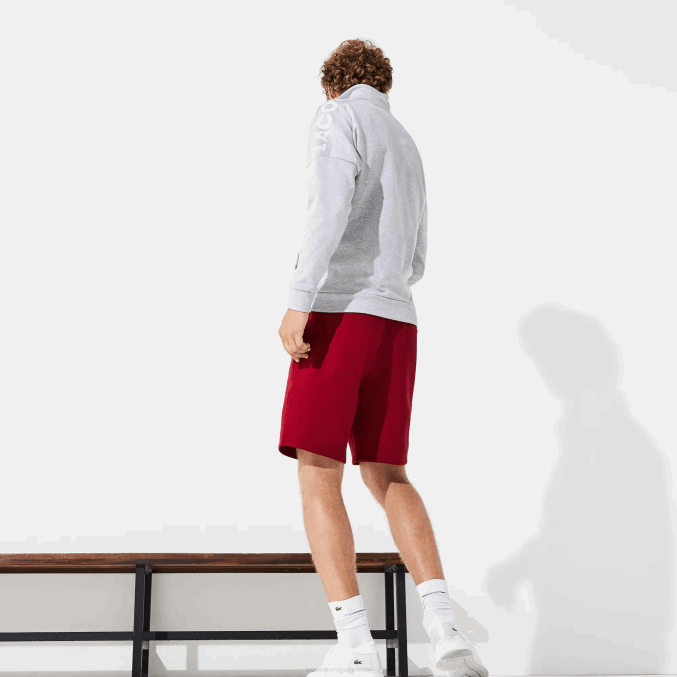 burdeos 476 VVL0A1604 hombres Lacoste pantalones cortos deportivos de tenis