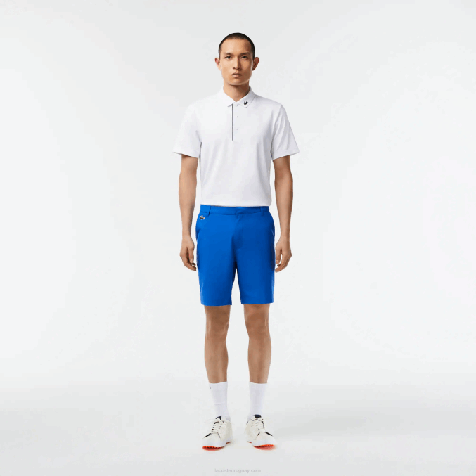 kxb azul VVL0A444 hombres Lacoste shorts deportivos de golf ligeros y elásticos