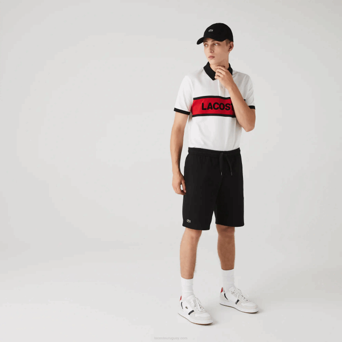 negro 031 VVL0A1337 hombres Lacoste pantalones cortos deportivos de tenis