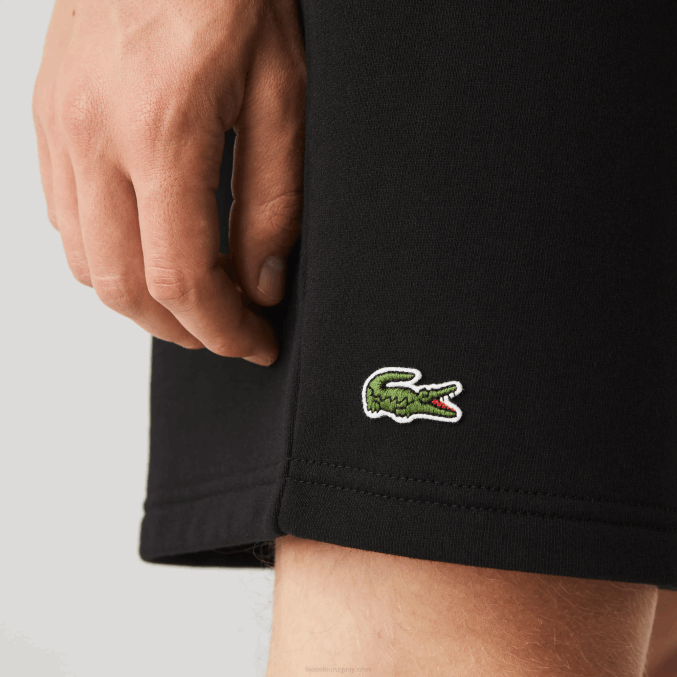 negro 031 VVL0A1337 hombres Lacoste pantalones cortos deportivos de tenis