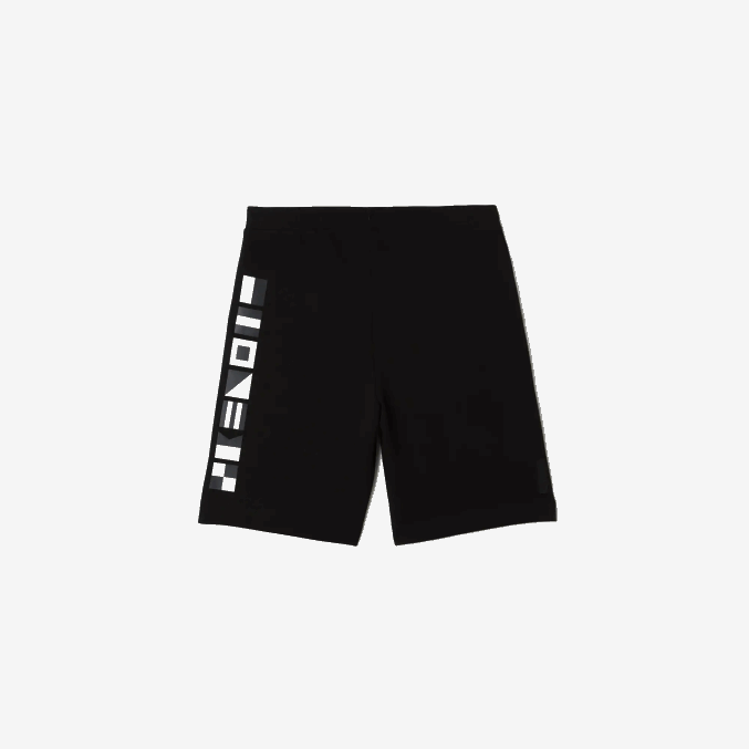 negro 031 VVL0A1354 hombres Lacoste shorts con estampado reflectante