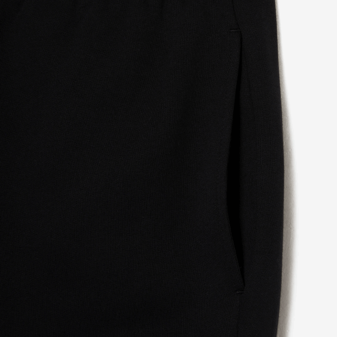 negro 031 VVL0A416 hombres Lacoste shorts de felpa de algodón orgánico peinado