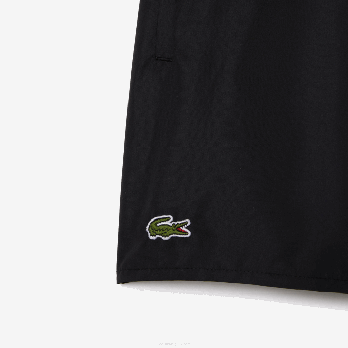 negro verde 964 VVL0A534 hombres Lacoste shorts de baño ligeros de secado rápido