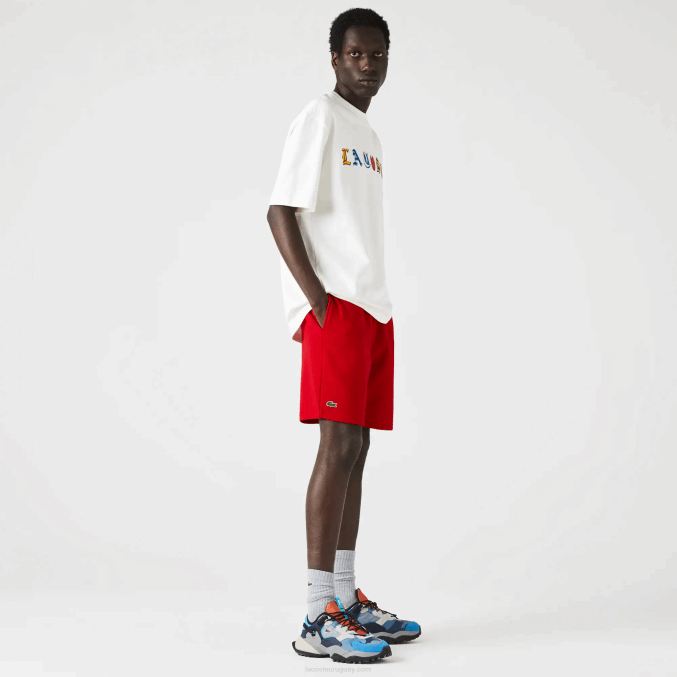 rojo 240 VVL0A1374 hombres Lacoste pantalones cortos deportivos de tenis