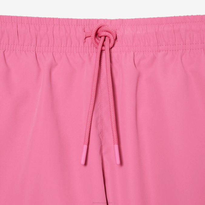 rosa verde w4i VVL0A533 hombres Lacoste shorts de baño ligeros de secado rápido