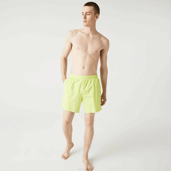 tuk amarillo llamativo VVL0A1684 hombres Lacoste bañador ligero