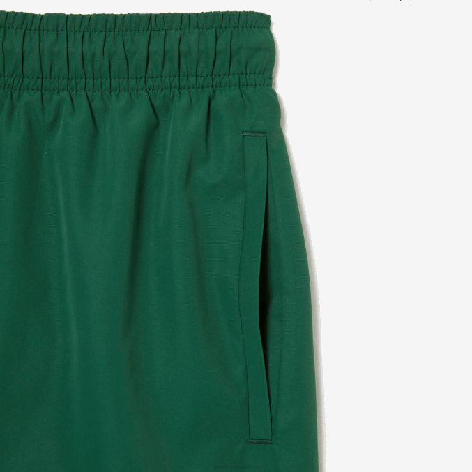 verde 132 VVL0A519 hombres Lacoste bañador de secado rápido con bolsa de viaje