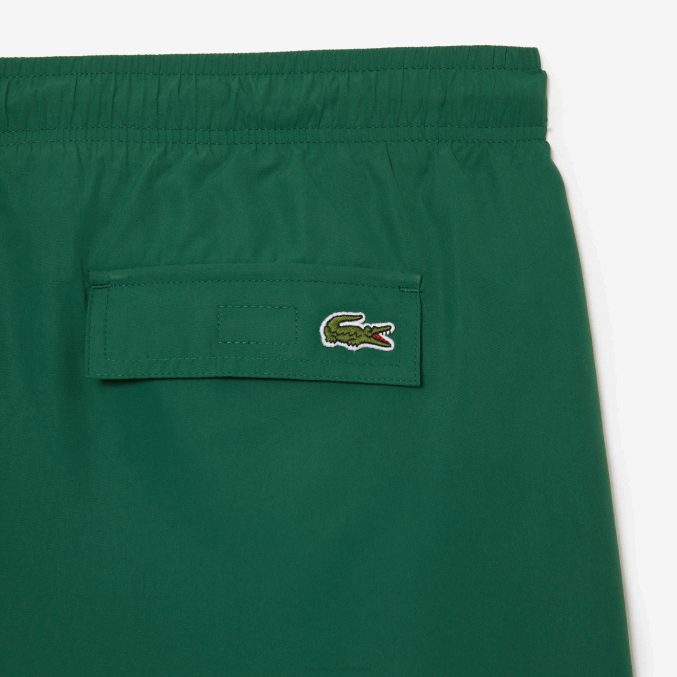 verde 132 VVL0A519 hombres Lacoste bañador de secado rápido con bolsa de viaje
