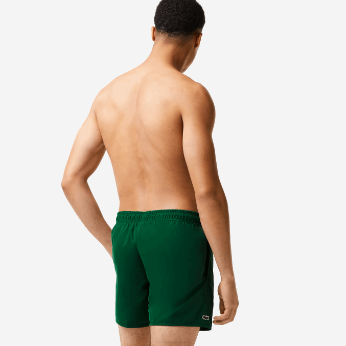 verde azul marino 381 VVL0A540 hombres Lacoste shorts de baño ligeros de secado rápido
