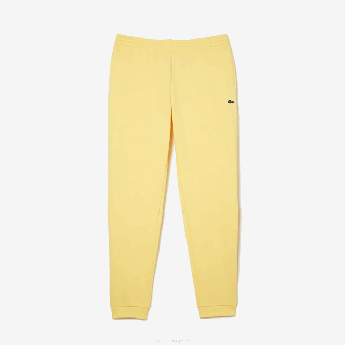amarillo 107 VVL0A349 hombres Lacoste pantalones de chándal tapered fit