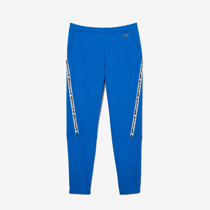 azul k1q VVL0A1460 hombres Lacoste pantalones de chándal con bandas estampadas