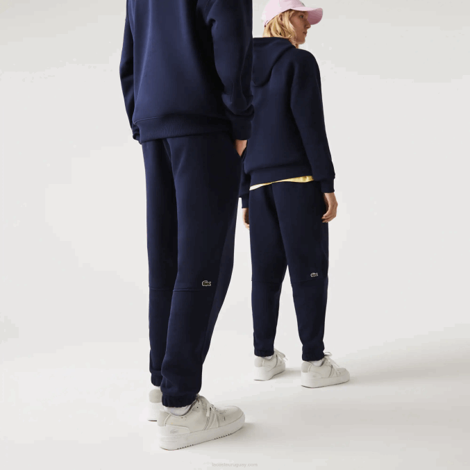 azul marino 166 VVL0A1049 hombres Lacoste pantalones de chándal de algodón orgánico