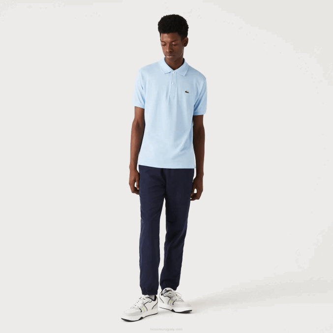 azul marino 166 VVL0A332 hombres Lacoste pantalones de chándal repelentes al agua regular fit